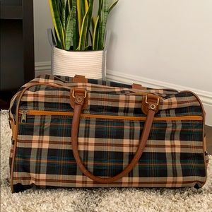 Vintage Plaid Duffle bag